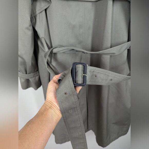 Ralph Lauren Double-Breasted Trench Coat – Size 44S – Detachable Lining & Wool C - Picture 9 of 9